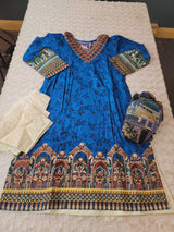 Pakistani lawn Embroidered Salwar kameez Ready To Ship