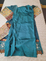 Indian Silk Stitched Embroidery Suit Ready To Ship