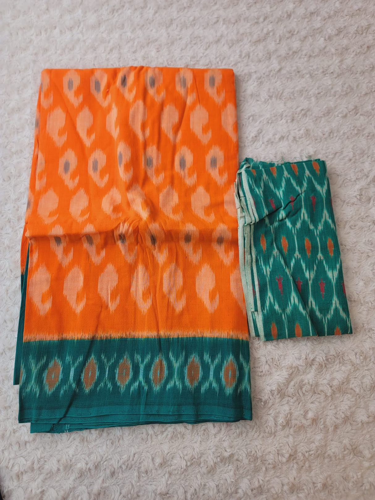 Ikkat saree with bp