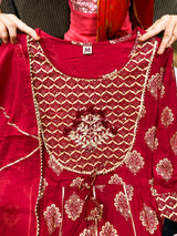 Premium cotton anarkali gown