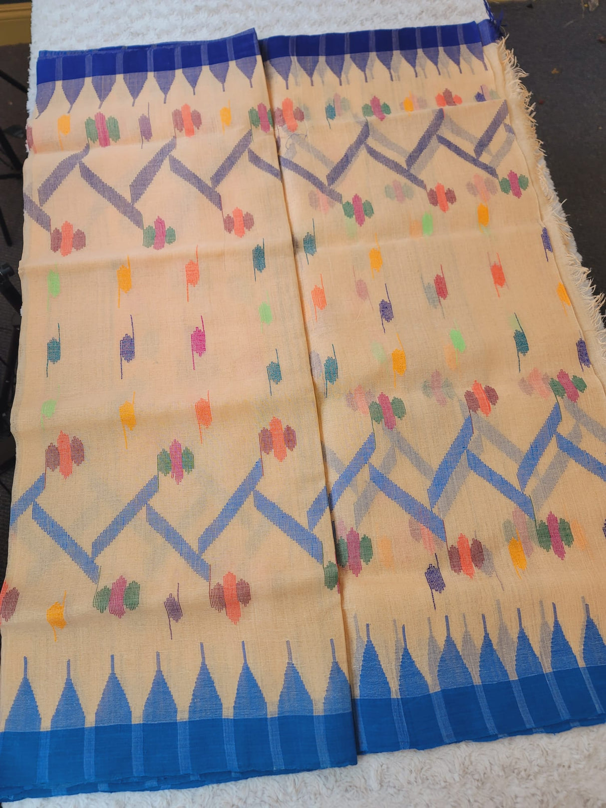 Half Silk Handloom Monipuri Saree