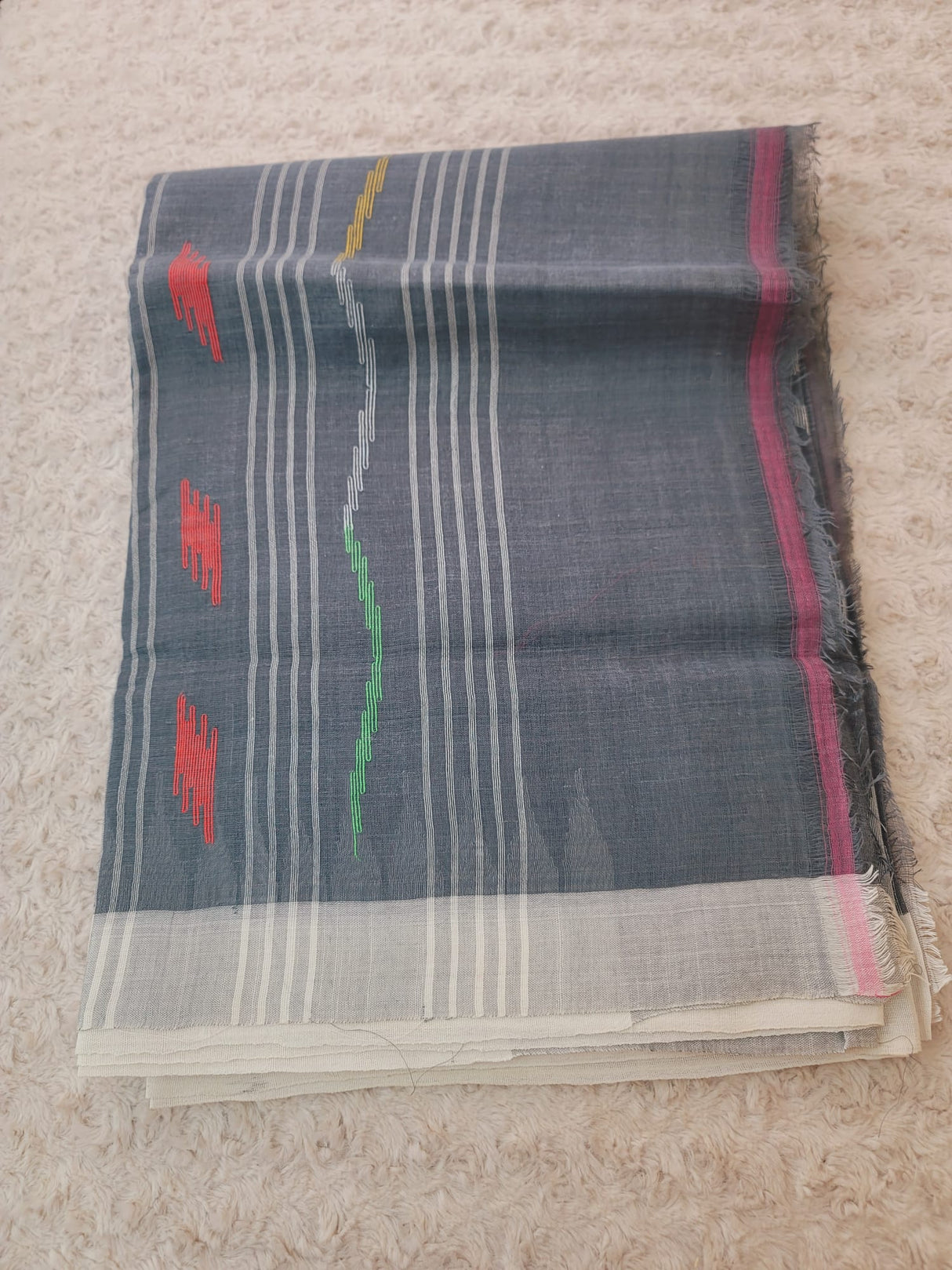 Half Silk Handloom Monipuri Saree