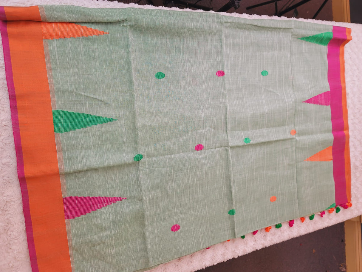 Half Silk Handloom Monipuri Saree