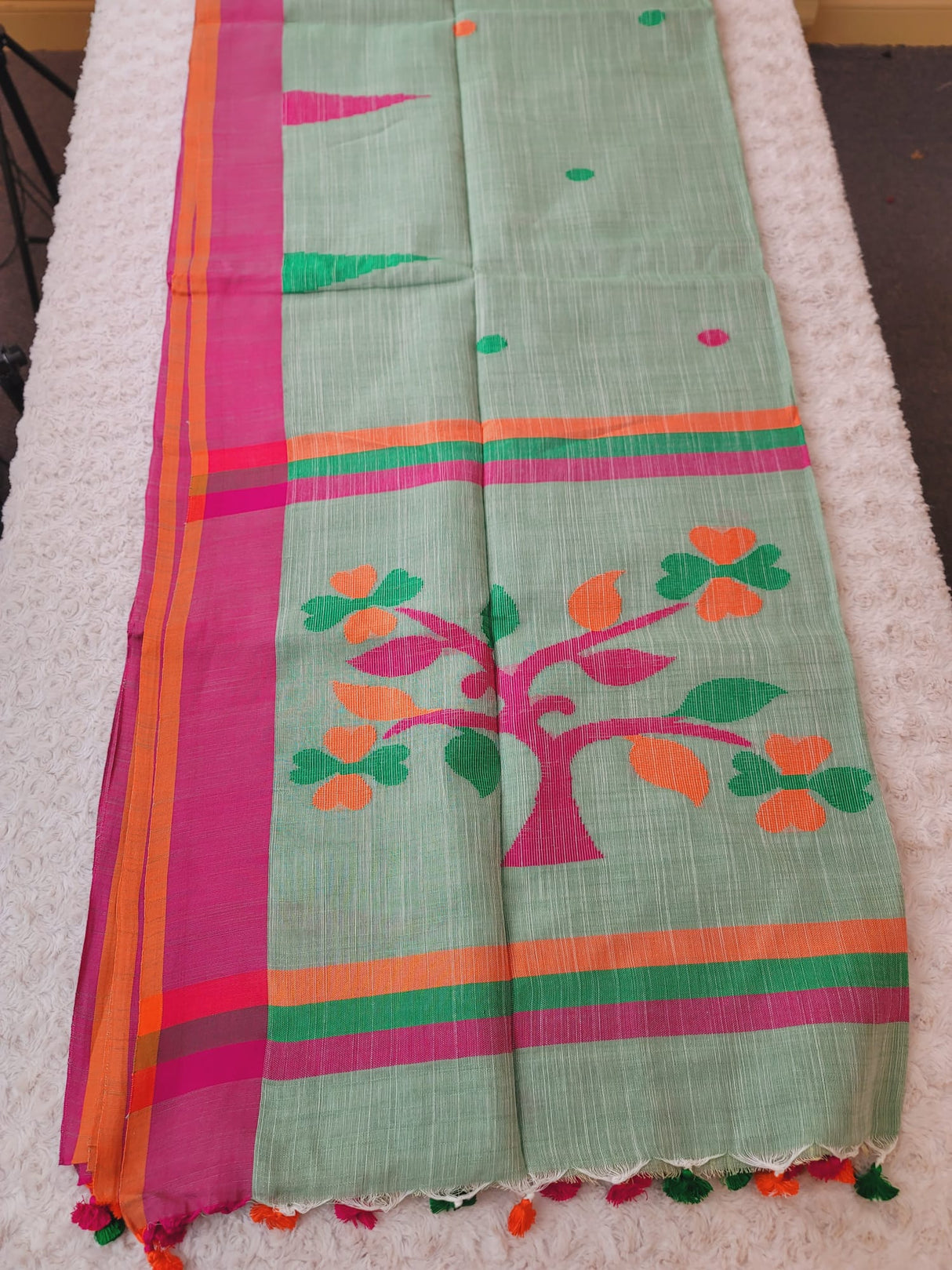 Half Silk Handloom Monipuri Saree