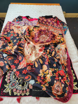 Pakistani lawn stitched  Embroidered Suit Ready To Ship