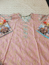 Pakistani lawn stitched  Embroidered Suit Ready To Ship