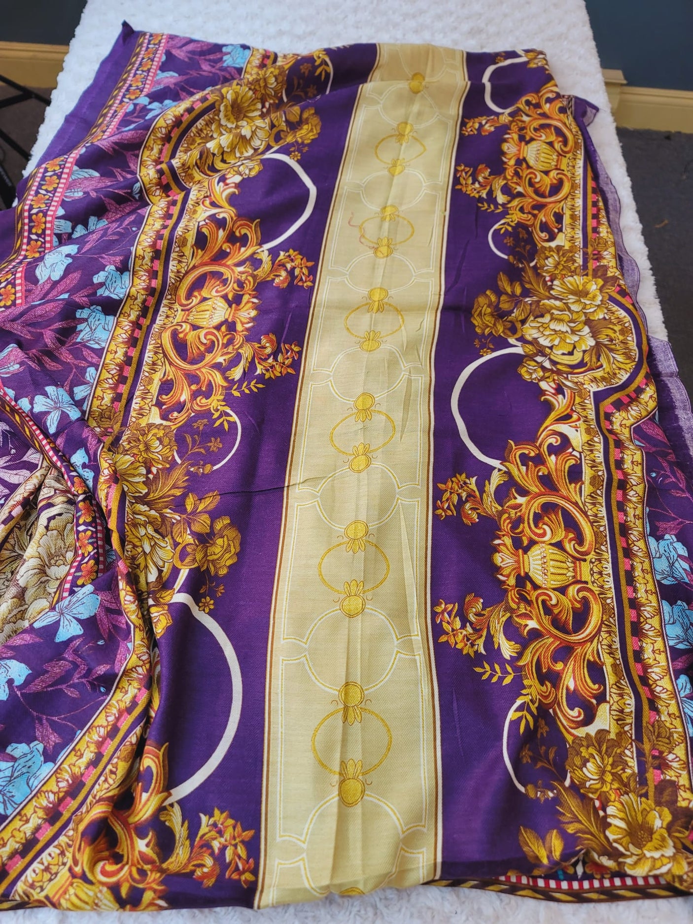 Pakistani linen Embroidered Salwar kameez Ready To Ship