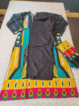 Pakistani linen Embroidered Salwar kameez Ready To Ship