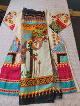 Pakistani linen Embroidered Salwar kameez Ready To Ship