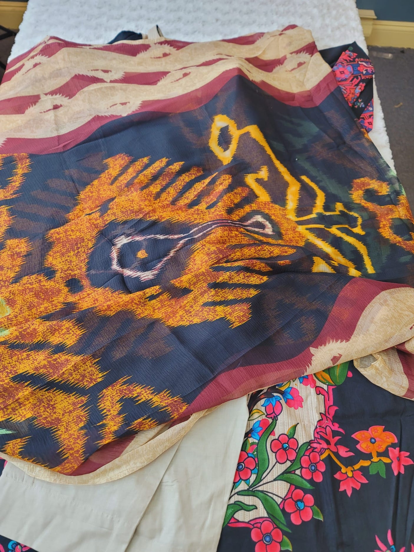 Pakistani Stitched lawn Embroidered Salwar kameez ready to ship