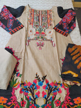 Pakistani Stitched lawn Embroidered Salwar kameez ready to ship