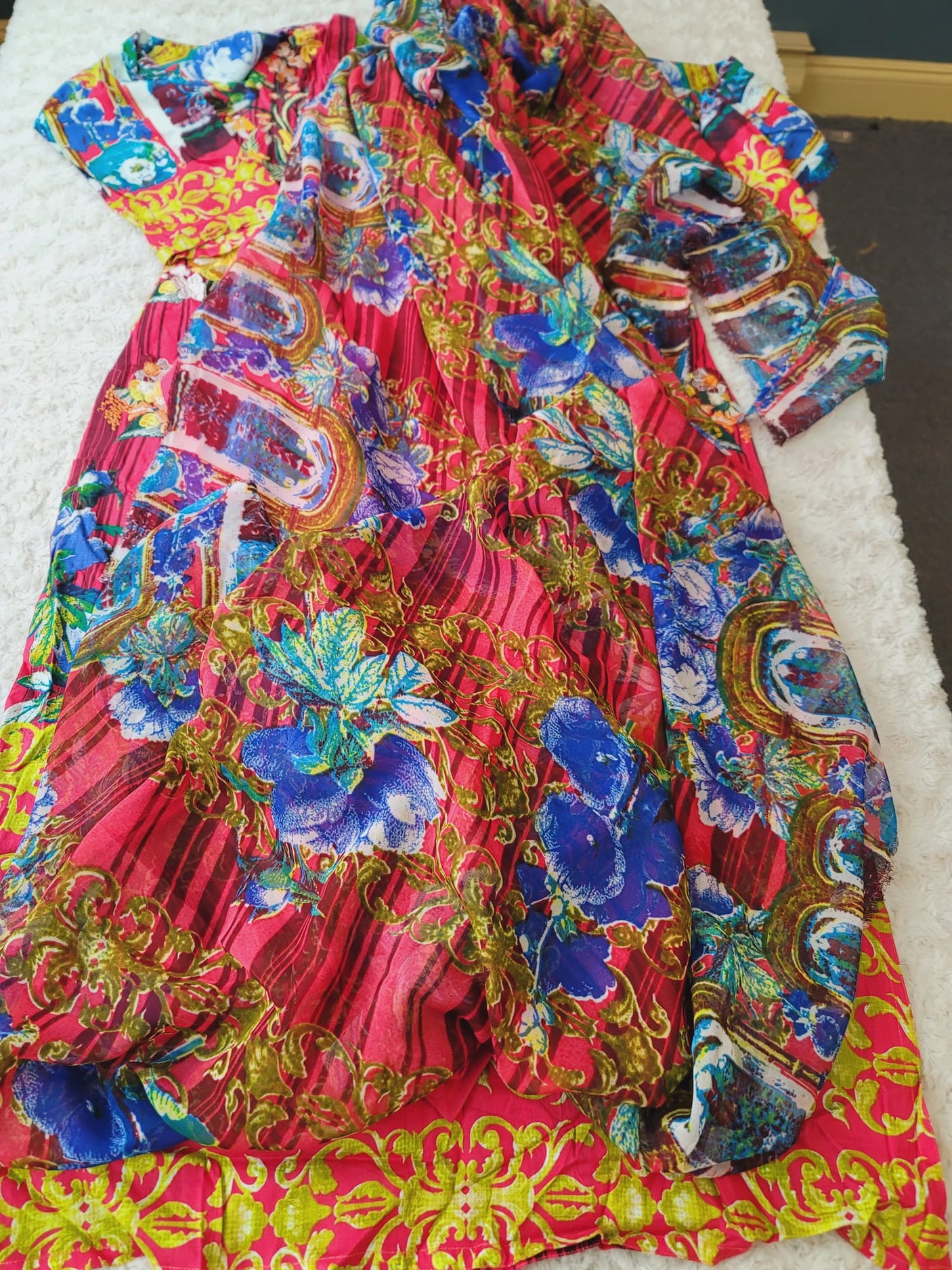 Pakistani Stitched lawn Embroidered Salwar kameez ready to ship