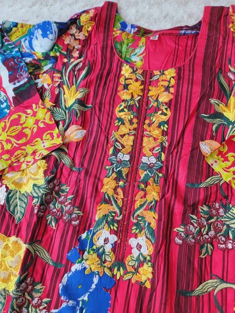 Pakistani Stitched lawn Embroidered Salwar kameez ready to ship