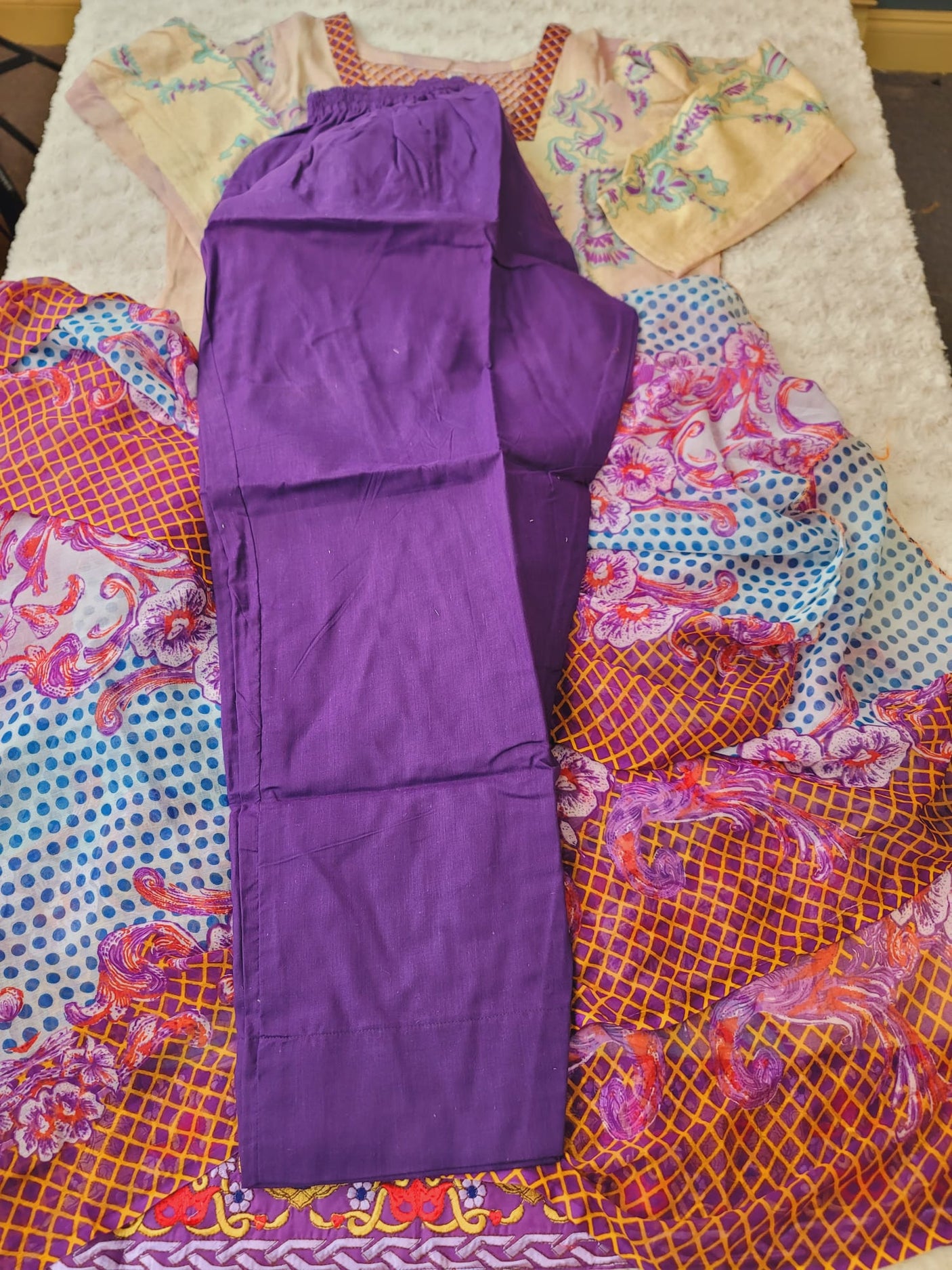 Pakistani Stitched lawn Embroidered Salwar kameez ready to ship