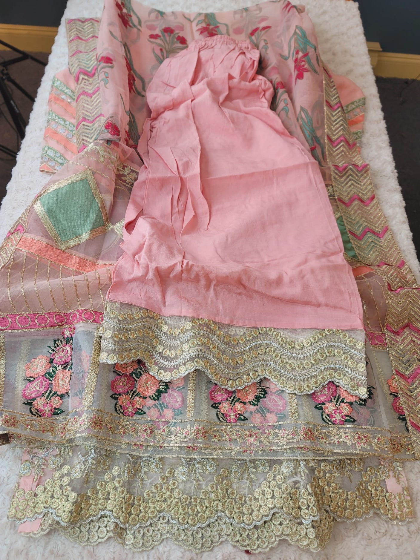 Pakistani Stitched Embroidery Party Wear Dresses Ready To Ship