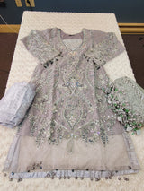 Pakistani Stitched Embroidery Party Wear Dresses Ready To Ship