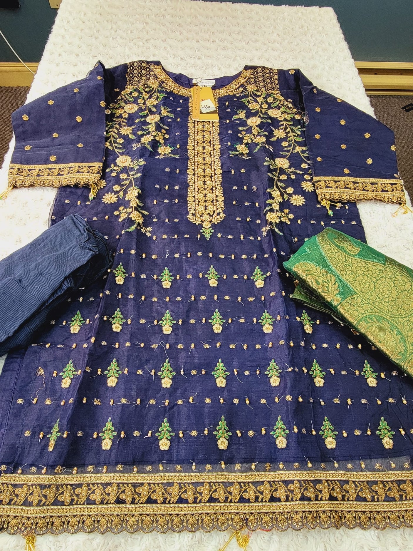 Pakistani Stitched Embroidery Party Wear Dresses Ready To Ship