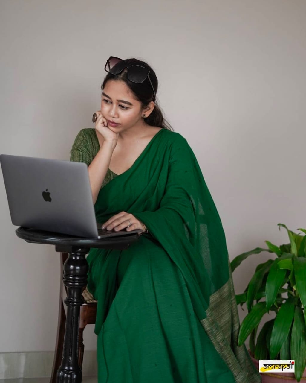 Handloom khadi lilen saree