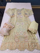 Pakistani Stitched Embroidery Party Wear Dresses Ready To Ship