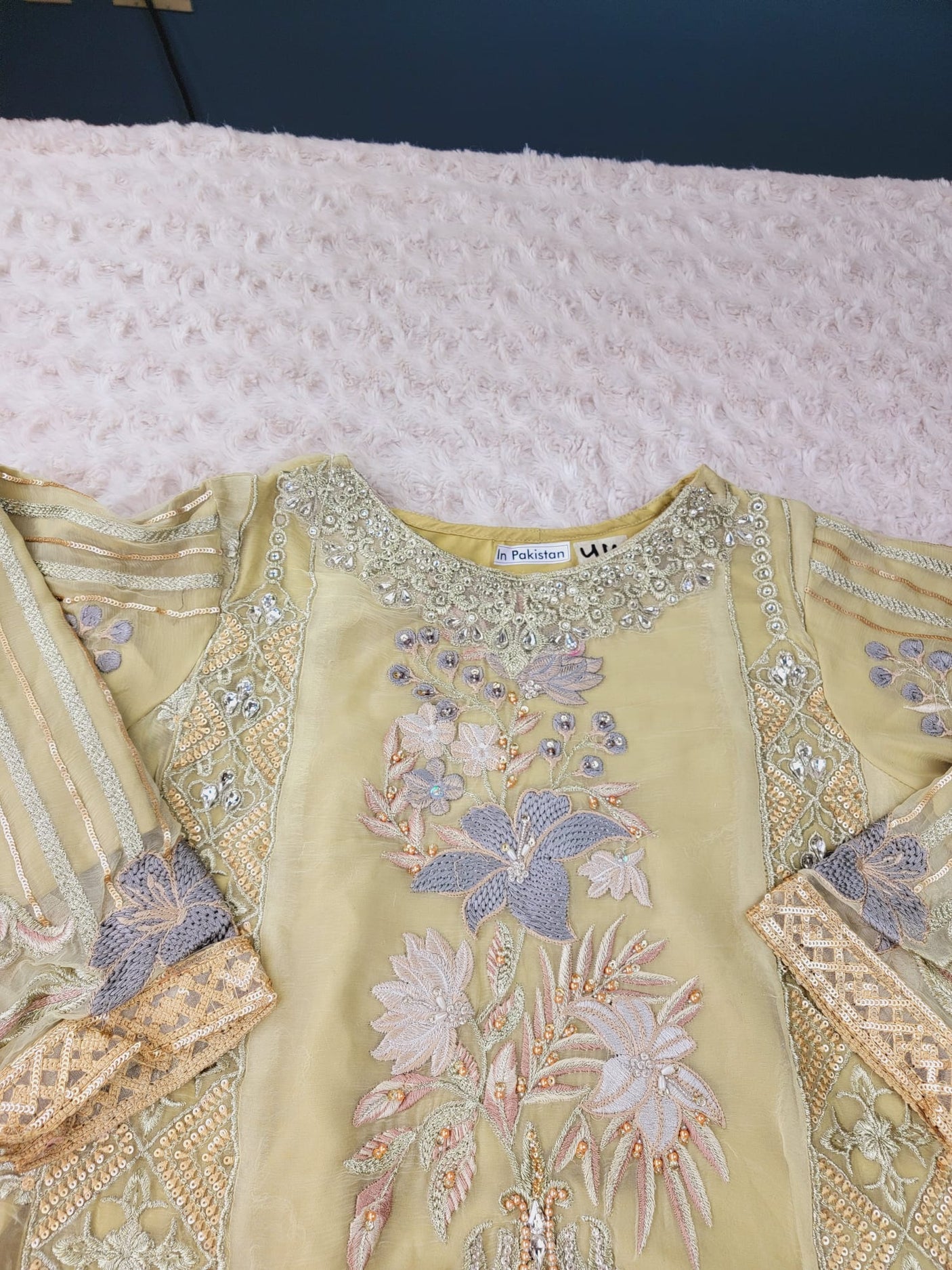 Pakistani Stitched Embroidery Party Wear Dresses Ready To Ship