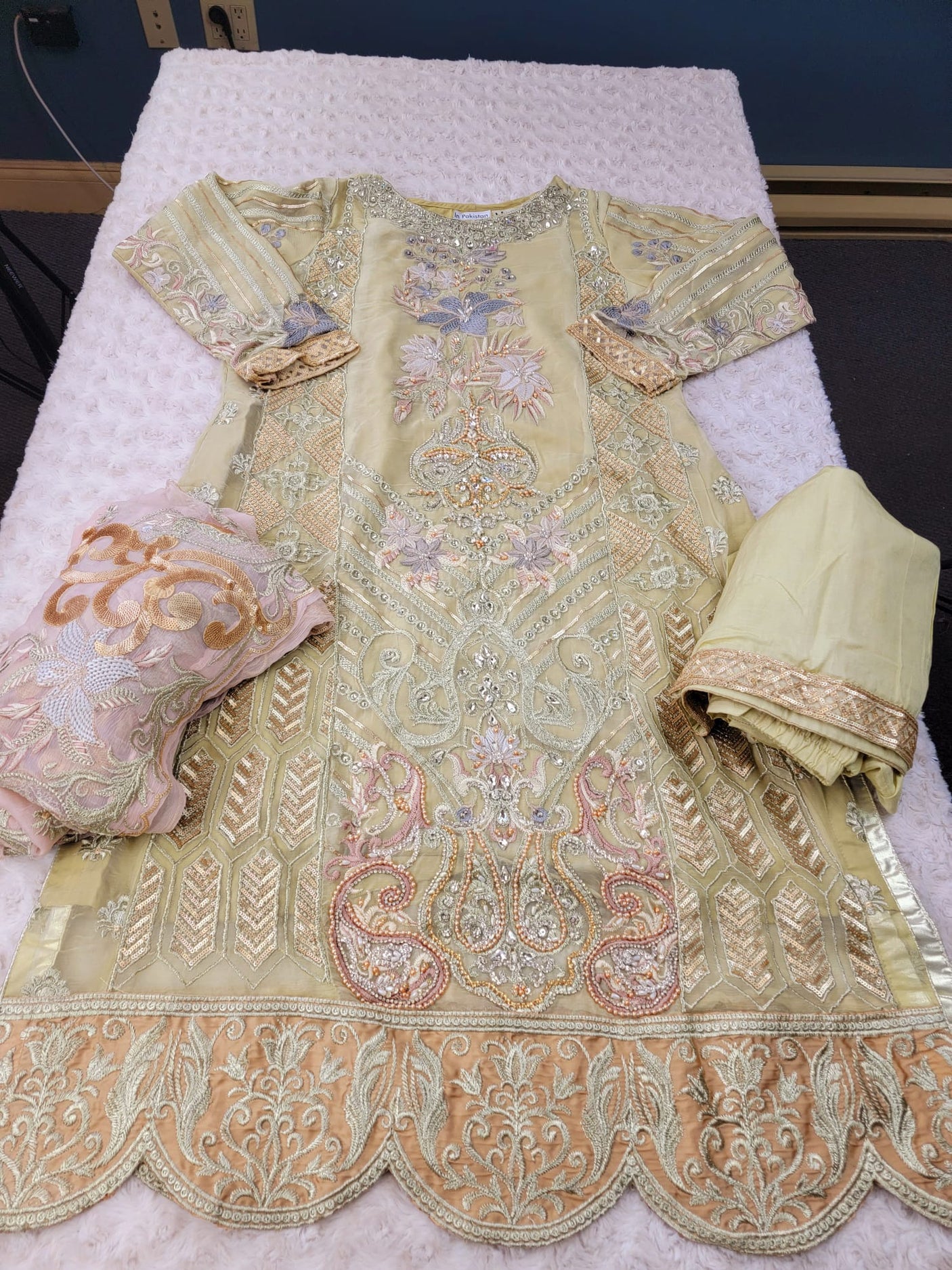 Pakistani Stitched Embroidery Party Wear Dresses Ready To Ship