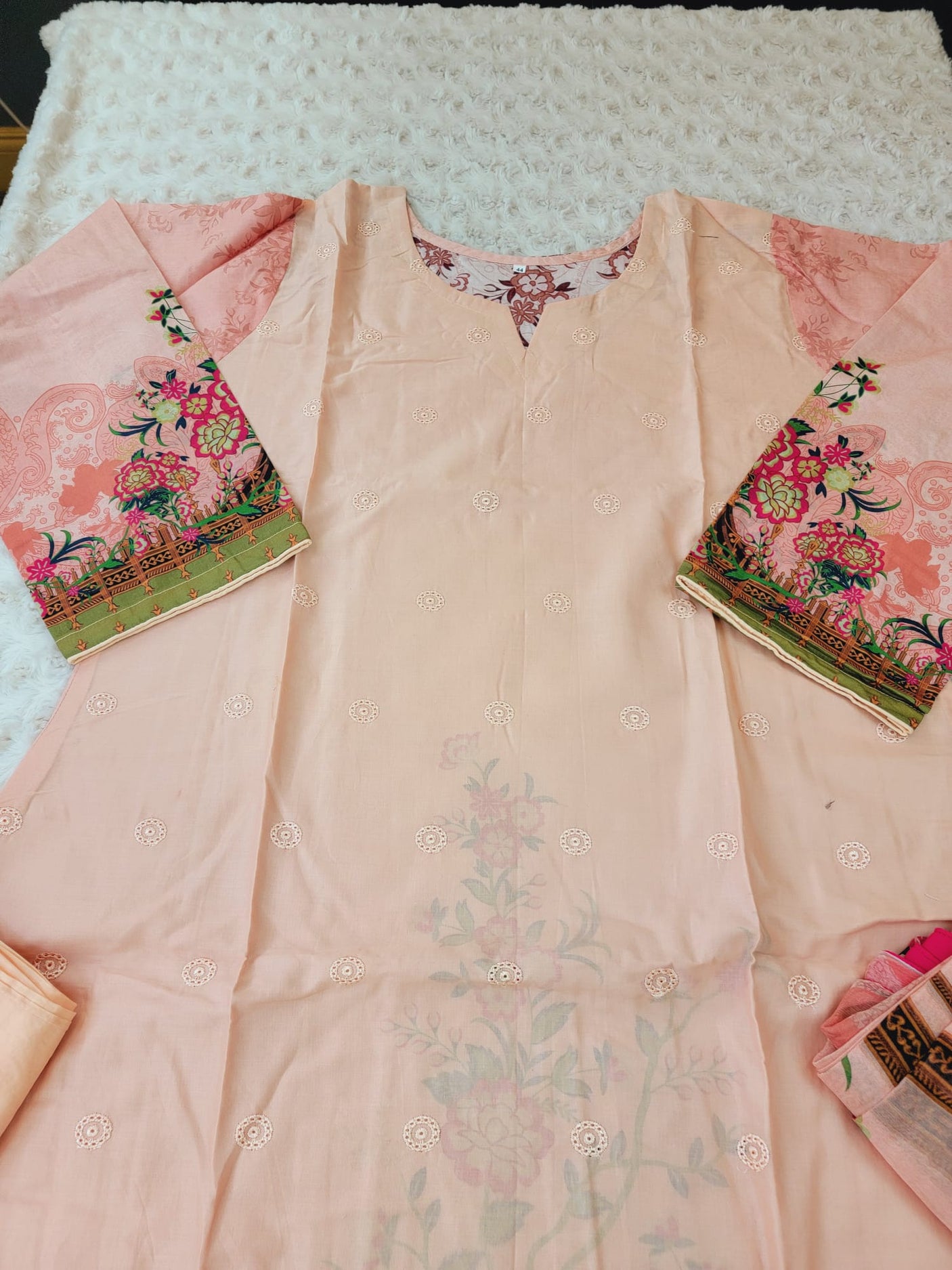 Pakistani Stitched Embroidery Lawn Suit Ready To Ship