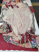 Pakistani Stitched Embroidery Lawn Suit Ready To Ship