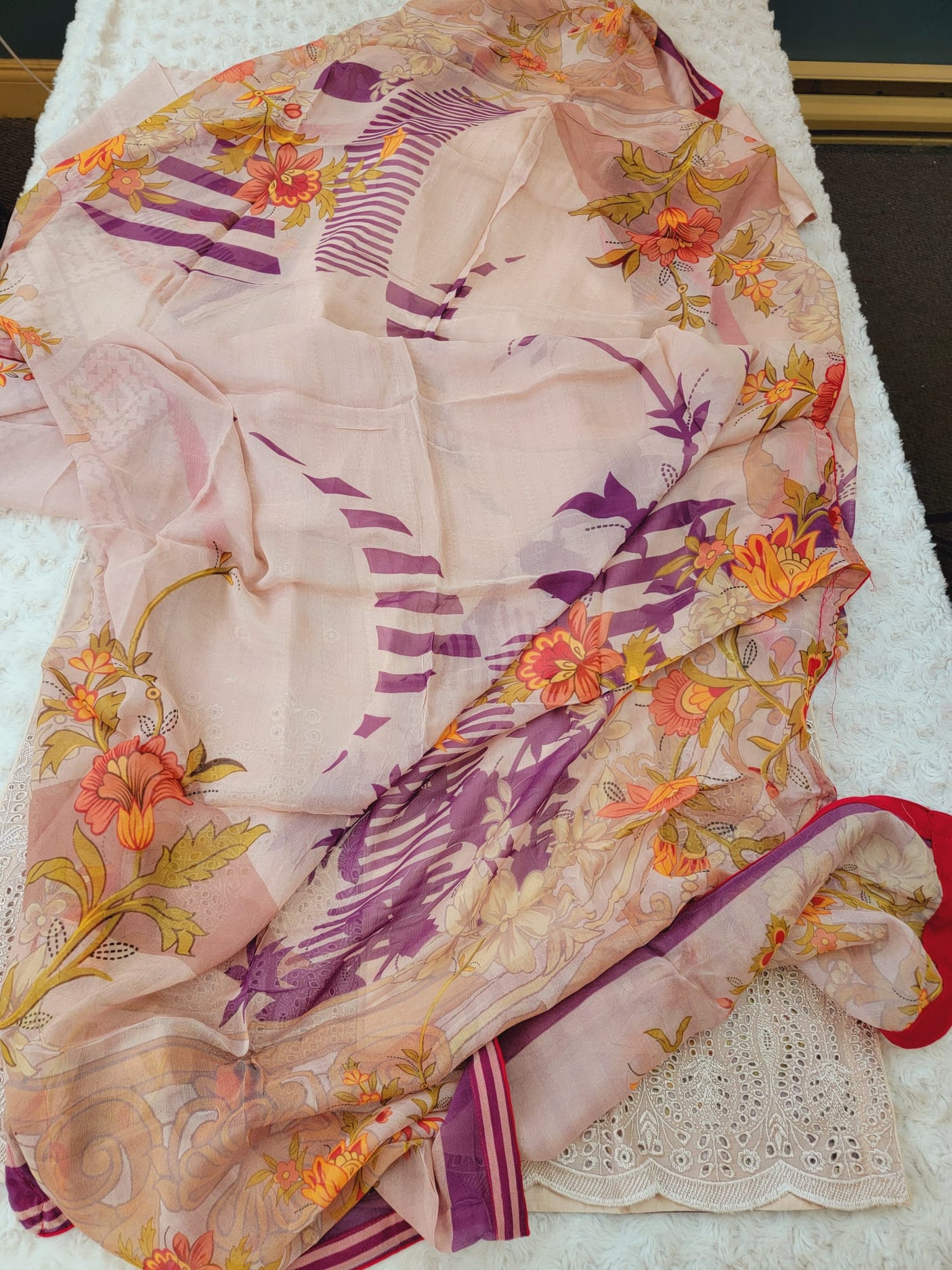 Pakistani Stitched Embroidery Lawn Suit Ready To Ship