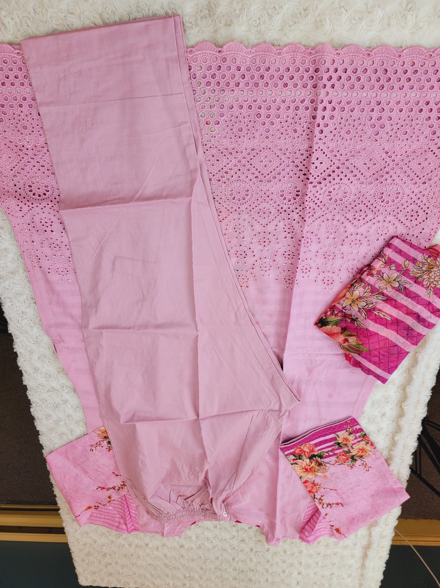 Pakistani Stitched Embroidery Lawn Suit Ready To Ship