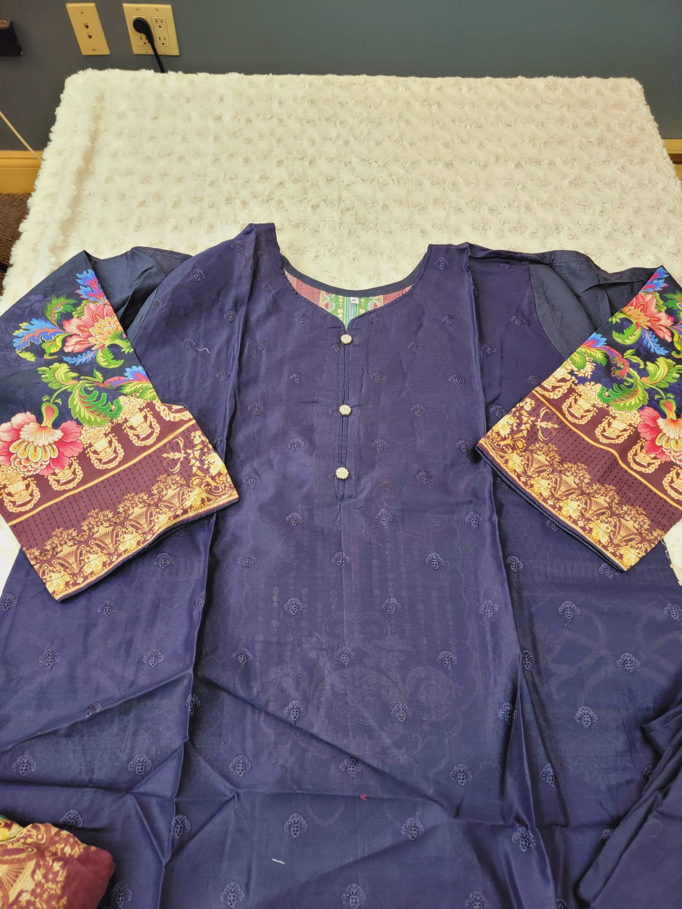 Pakistani Stitched Embroidery Lawn Suit Ready To Ship