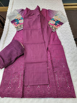 Pakistani Stitched Embroidery Lawn Suit Ready To Ship