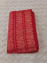 Khadi lilen saree with running blouse pc