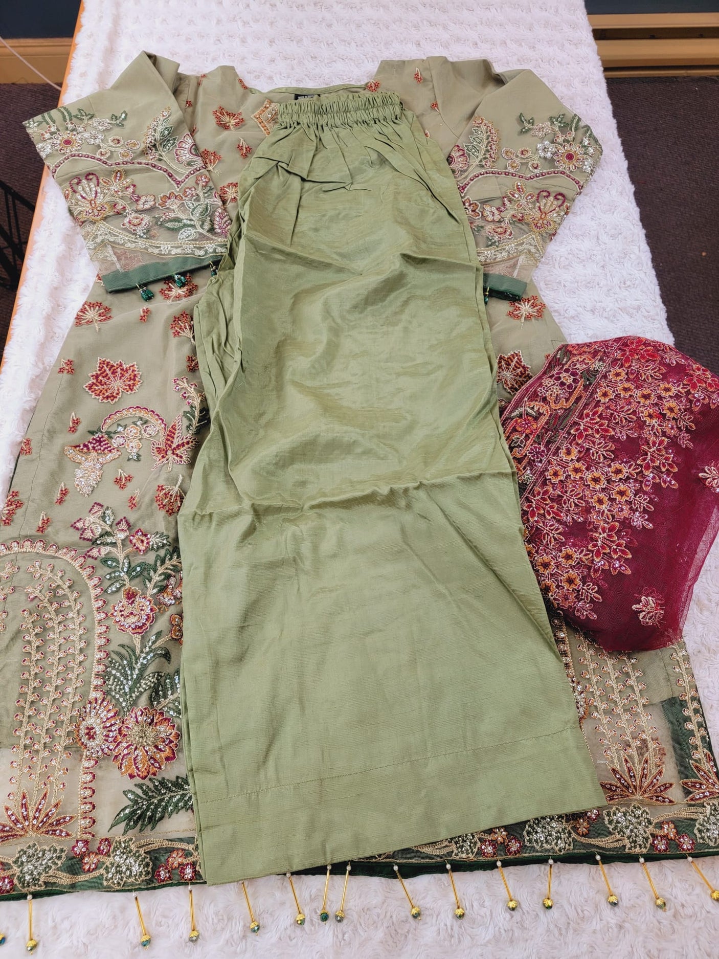 Pakistani Stitched Embroidery Party Wear Dresses Ready To Ship