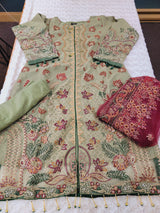 Pakistani Stitched Embroidery Party Wear Dresses Ready To Ship