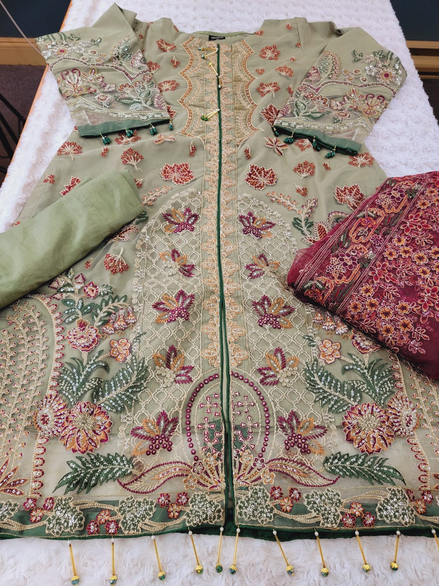 Pakistani Stitched Embroidery Party Wear Dresses Ready To Ship