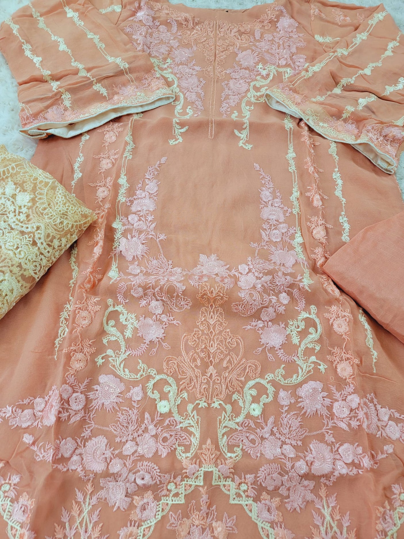 Pakistani Stitched Embroidery Party Wear Dresses Ready To Ship