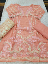 Pakistani Stitched Embroidery Party Wear Dresses Ready To Ship