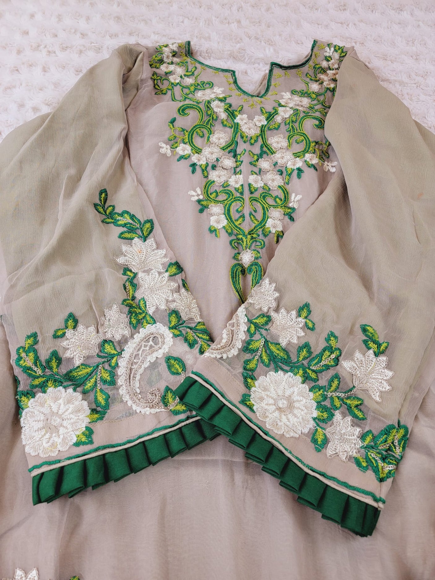 Pakistani Stitched Embroidery Party Wear Dresses Ready To Ship