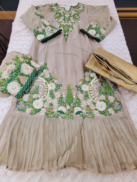 Pakistani Stitched Embroidery Party Wear Dresses Ready To Ship