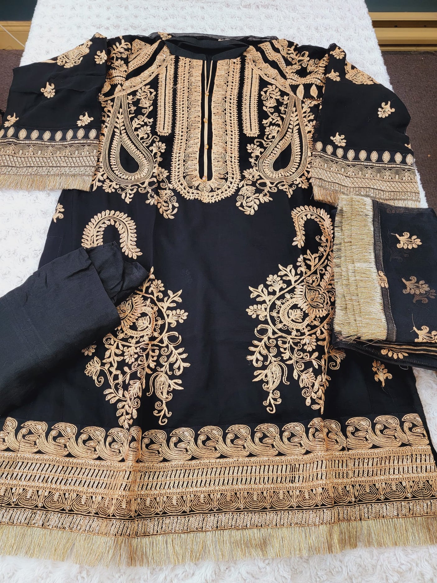 Pakistani Stitched Embroidery Party Wear Dresses Ready To Ship
