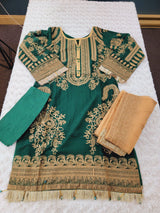 Pakistani Stitched Embroidery Party Wear Dresses Ready To Ship
