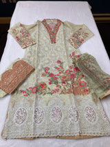 Pakistani Stitched Embroidery Lawn Suit Ready To Ship