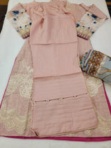 Pakistani lawn stitched  Embroidered Suit Ready To Ship