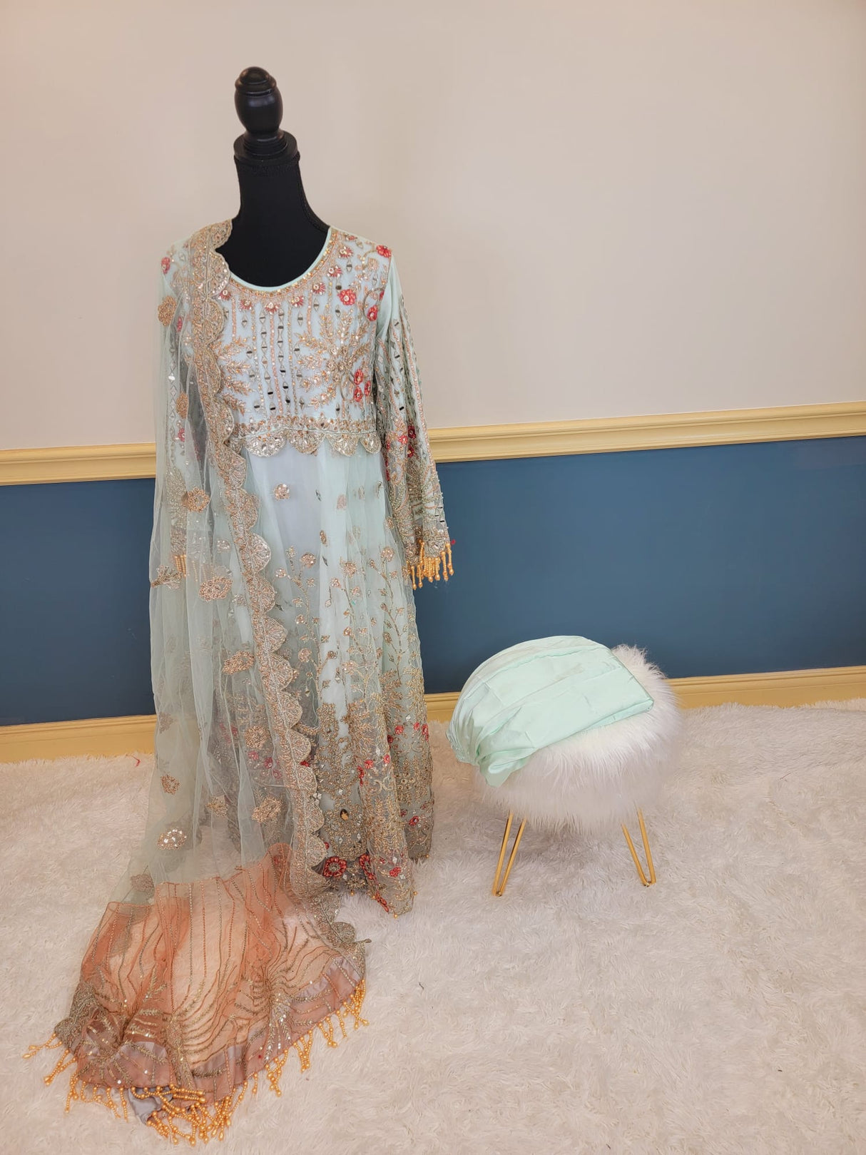Pakistani Stitched Embroidery Party Wear Dresses Ready To Ship