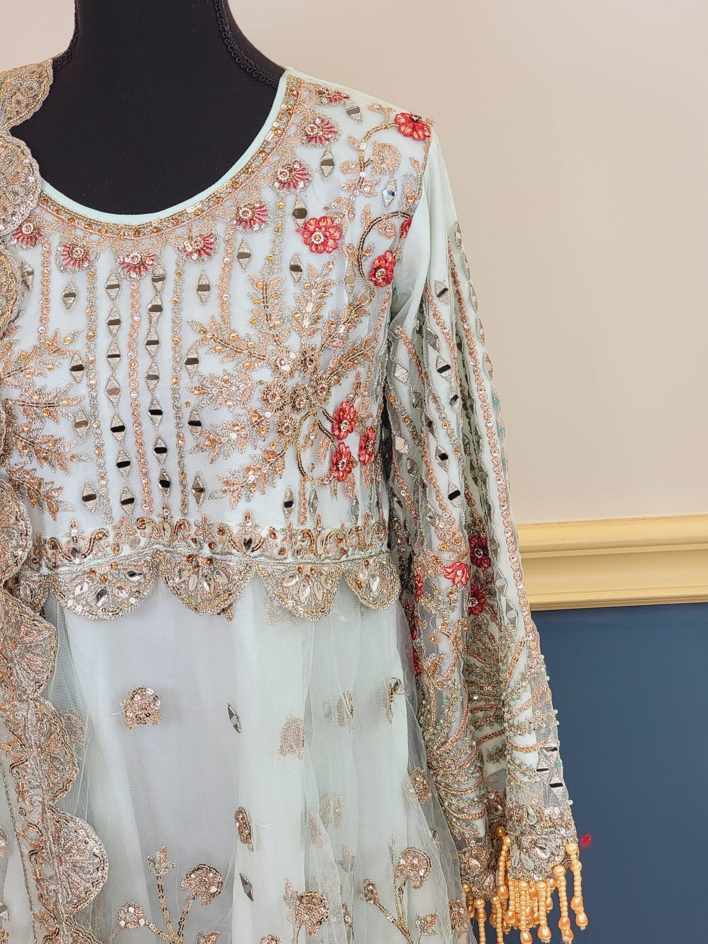 Pakistani Stitched Embroidery Party Wear Dresses Ready To Ship