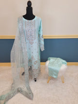 Pakistani Stitched Embroidery Party Wear Dresses Ready To Ship