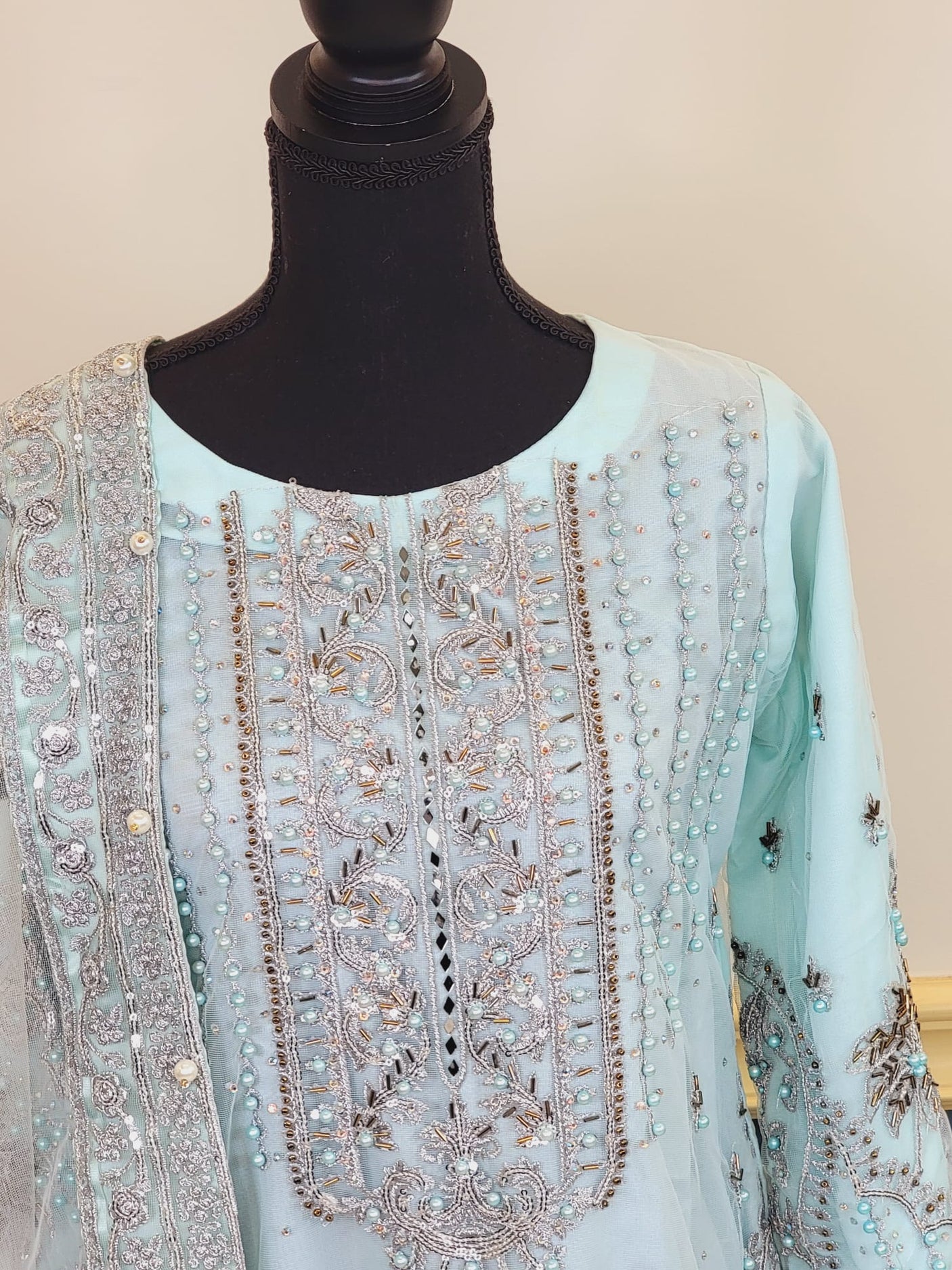 Pakistani Stitched Embroidery Party Wear Dresses Ready To Ship