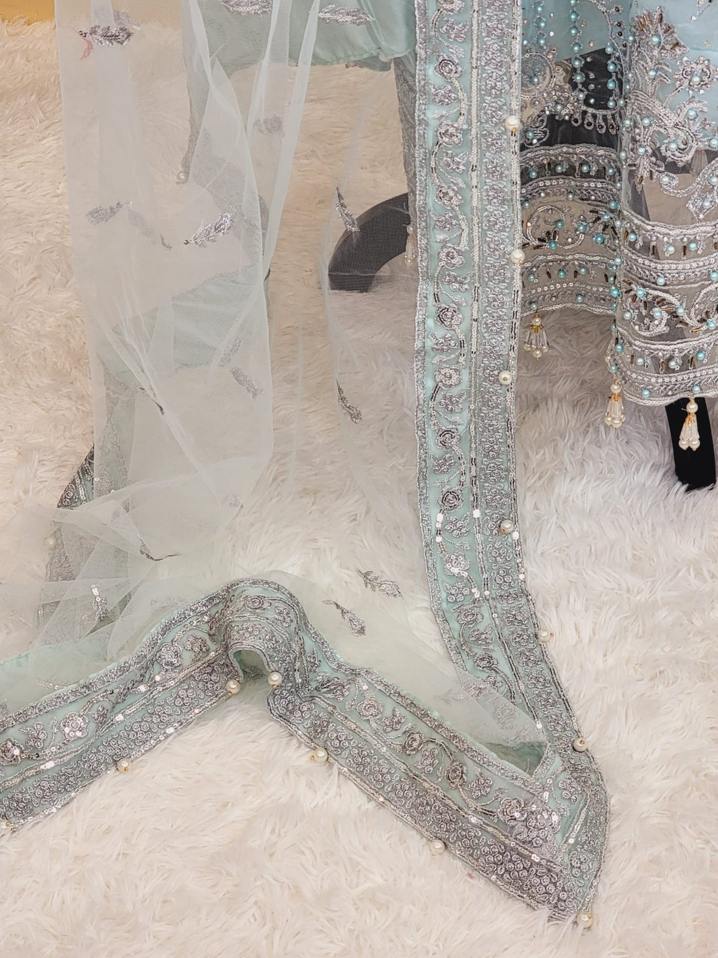 Pakistani Stitched Embroidery Party Wear Dresses Ready To Ship