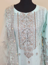 Pakistani Stitched Embroidery Party Wear Dresses Ready To Ship