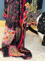 Pakistani Stitched lawn Embroidered Salwar kameez ready to ship